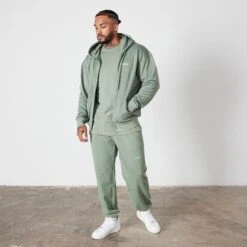 Vanquish Essential Green Oversized Sweatpants -Vanquish Fitness Sales VQ BlackFriday23 7669