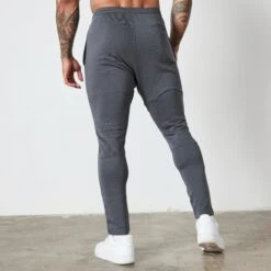 Vanquish Essential Denim Blue Tapered Fit Sweatpants -Vanquish Fitness Sales VQ BlackFriday23 7909