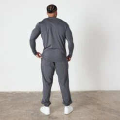 Vanquish Essential Denim Blue Slim Fit Long Sleeve T Shirt 8 Vanquish Essential Denim Blue Slim Fit Long Sleeve T Shirt -Vanquish Fitness Sales VQ BlackFriday23 8417