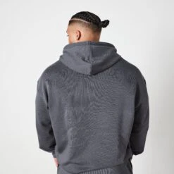 Vanquish Essential Denim Blue Oversized Pullover Hoodie -Vanquish Fitness Sales VQ BlackFriday23 8629
