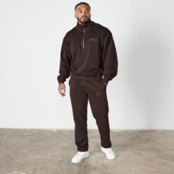 Vanquish Coffee Brown Signature Collection Quarter Zip Sweater 9 Vanquish Coffee Brown Signature Collection Quarter Zip Sweater -Vanquish Fitness Sales VQ BlackFriday23 8873