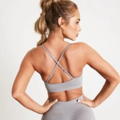 Vanquish Elevate Seamless Smoke Grey Multiway Low Support Bra -Vanquish Fitness Sales VQ Elevate WMNS 1185