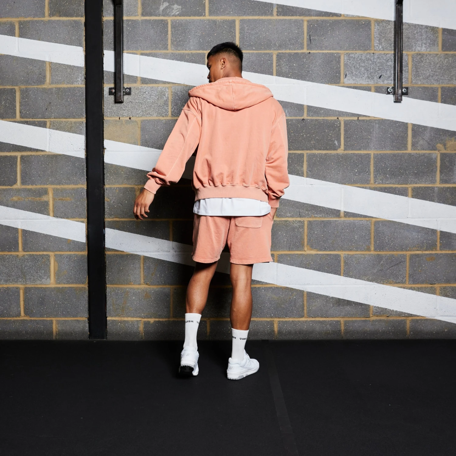 Vanquish Washed Coral Oversized Hoodie 4 Vanquish Washed Coral Oversized Hoodie - Image 4