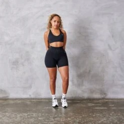 Vanquish Neutral V2 Seamless Black Shorts -Vanquish Fitness Sales VQ WOMENS ECOM 2253