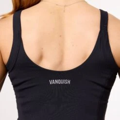 Vanquish Enhance Black Ruched Vest -Vanquish Fitness Sales WB Summer Sale websize128