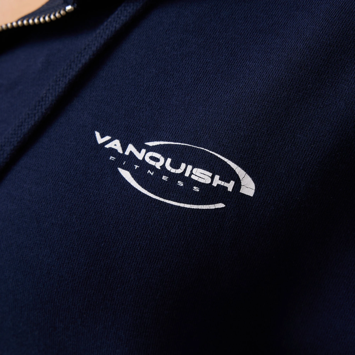 Vanquish Enhance Navy Blue Cropped Zip Through Hoodie 6 Vanquish Enhance Navy Blue Cropped Zip Through Hoodie - Image 6