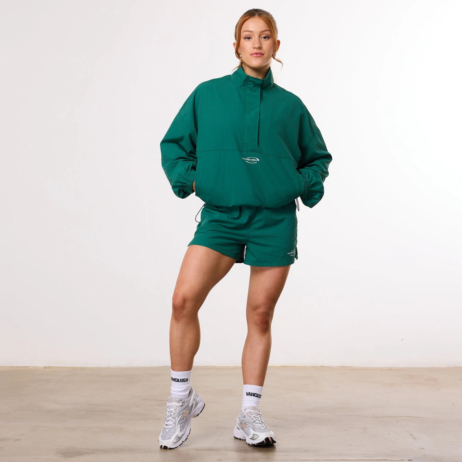 Vanquish Enhance Forest Green Track Shorts 2 Vanquish Enhance Forest Green Track Shorts - Image 2