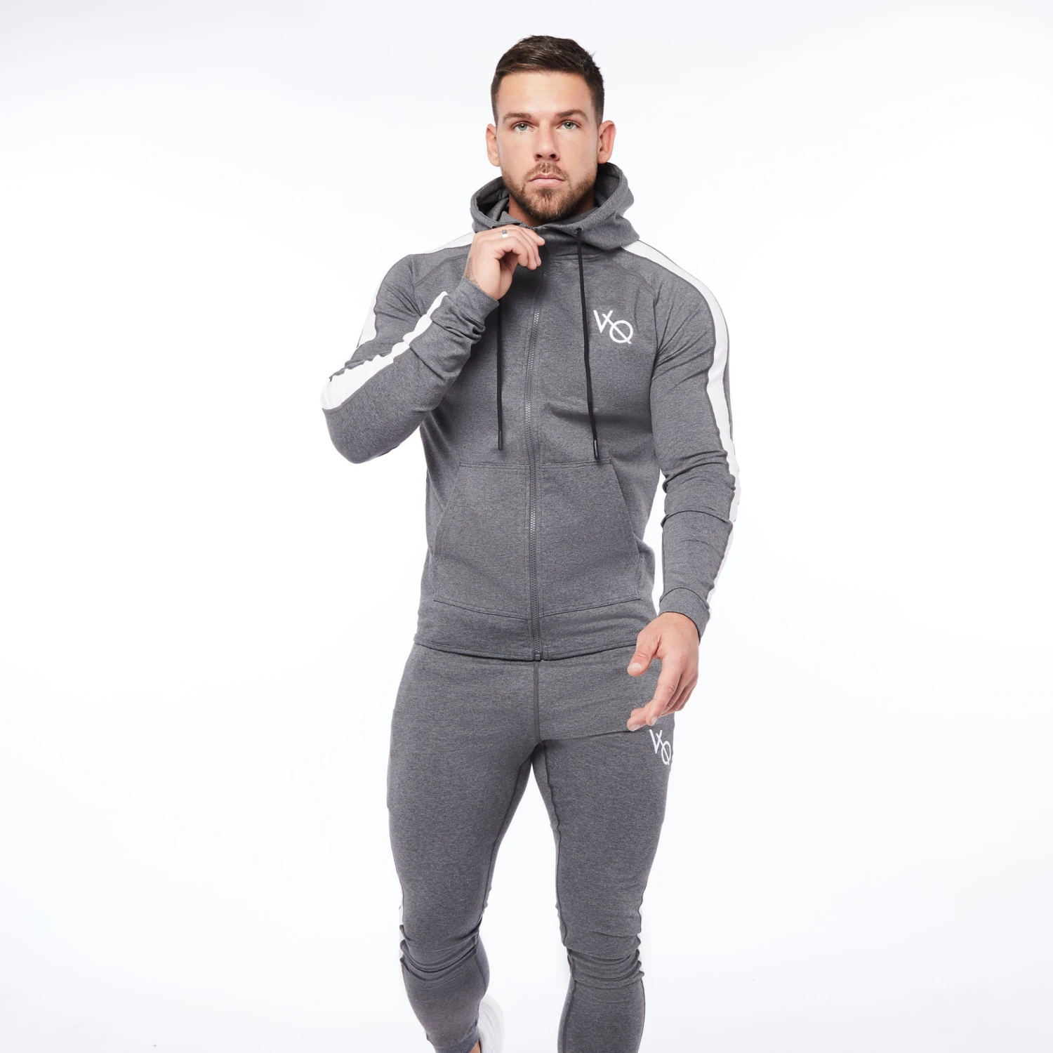 Vanquish Strike Charcoal Grey Full Zip Hoodie 4 Vanquish Strike Charcoal Grey Full Zip Hoodie - Image 4