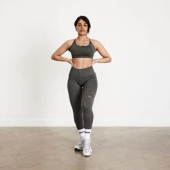 Vanquish Elevate Seamless Petite Dark Olive Leggings -Vanquish Fitness Sales qLtETR0r