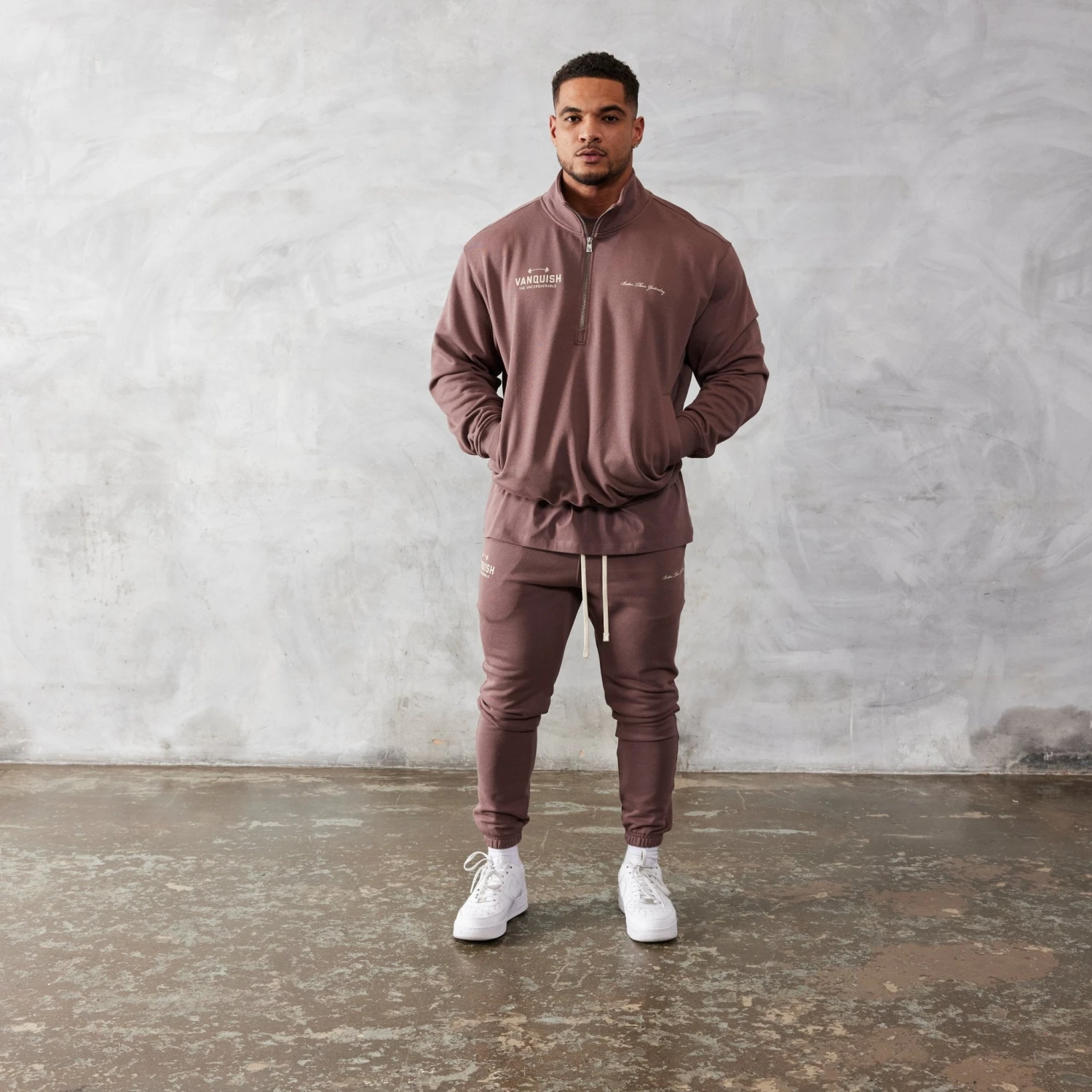 Vanquish Brown Unconquerable Quarter Zip Sweater 6 Vanquish Brown Unconquerable Quarter Zip Sweater - Image 6