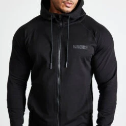 Vanquish Eclipse V2 Black Full Zip Front Hoodie -Vanquish Fitness Sales vanquish eclipse v2 black full zip front hoodie 232791