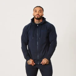 Vanquish Eclipse V2 Navy Blue Full Zip Front Hoodie