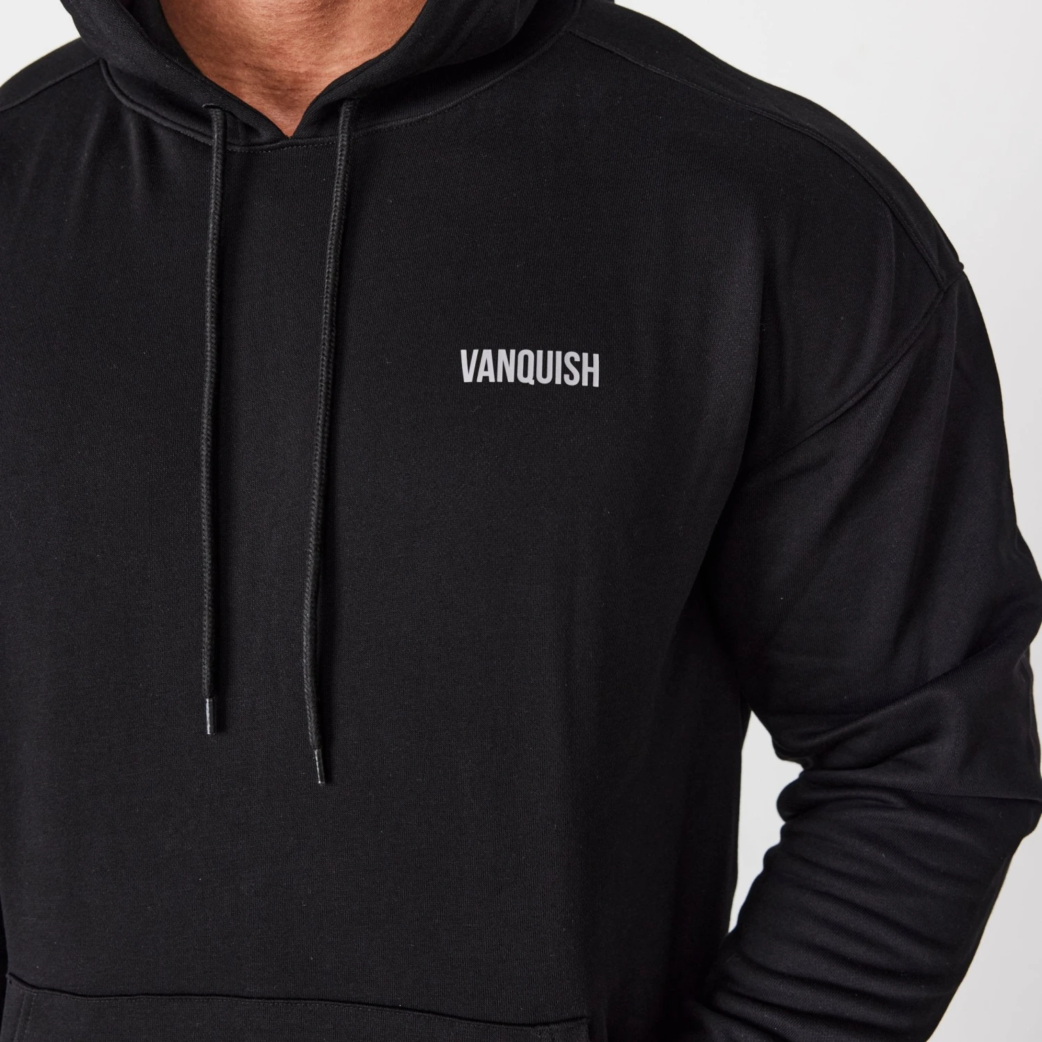 Vanquish Essential Black Oversized Pullover Hoodie 3 Vanquish Essential Black Oversized Pullover Hoodie - Image 3