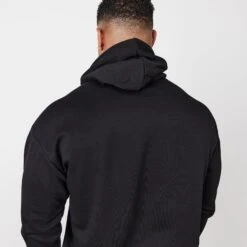 Vanquish Essential Black Oversized Pullover Hoodie 11 Vanquish Essential Black Oversized Pullover Hoodie -Vanquish Fitness Sales vanquish essential black oversized pullover hoodie 399679