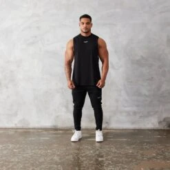 Vanquish Essential Black Oversized Sleeveless T Shirt 9 Vanquish Essential Black Oversized Sleeveless T Shirt -Vanquish Fitness Sales vanquish essential black oversized sleeveless t shirt 414661