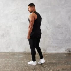 Vanquish Essential Black Regular Fit Tank Top -Vanquish Fitness Sales vanquish essential black regular fit tank top 894059