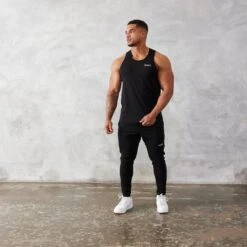 Vanquish Essential Black Regular Fit Tank Top -Vanquish Fitness Sales vanquish essential black regular fit tank top 942554