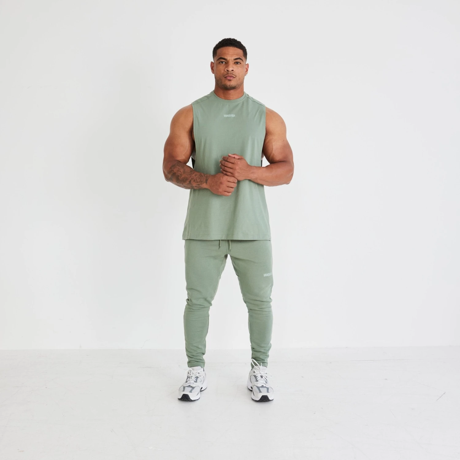 Vanquish Essential Green Oversized Sleeveless T Shirt 5 Vanquish Essential Green Oversized Sleeveless T Shirt - Image 5