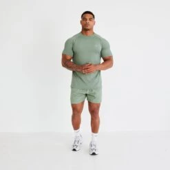 Vanquish Essential Green Performance 4" Shorts -Vanquish Fitness Sales vanquish essential green performance 4 shorts 177620