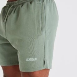 Vanquish Essential Green Regular Fit Shorts -Vanquish Fitness Sales vanquish essential green regular fit shorts 436261