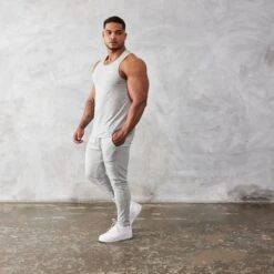 Vanquish Essential Grey Regular Fit Tank Top -Vanquish Fitness Sales vanquish essential grey regular fit tank top 781839