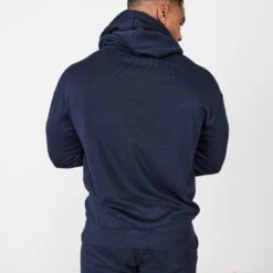 Vanquish Essential Navy Blue Oversized Pullover Hoodie -Vanquish Fitness Sales vanquish essential navy blue oversized pullover hoodie 671090