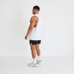 Vanquish Essential White Oversized Sleeveless T Shirt -Vanquish Fitness Sales vanquish essential white oversized sleeveless t shirt 135181