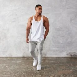 Vanquish Essential White Regular Fit Stringer Vest 7 Vanquish Essential White Regular Fit Stringer Vest -Vanquish Fitness Sales vanquish essential white regular fit stringer vest 458263
