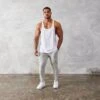 Vanquish Essential White Regular Fit Stringer Vest
