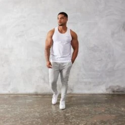 Vanquish Essential White Regular Fit Tank Top -Vanquish Fitness Sales vanquish essential white regular fit tank top 475770