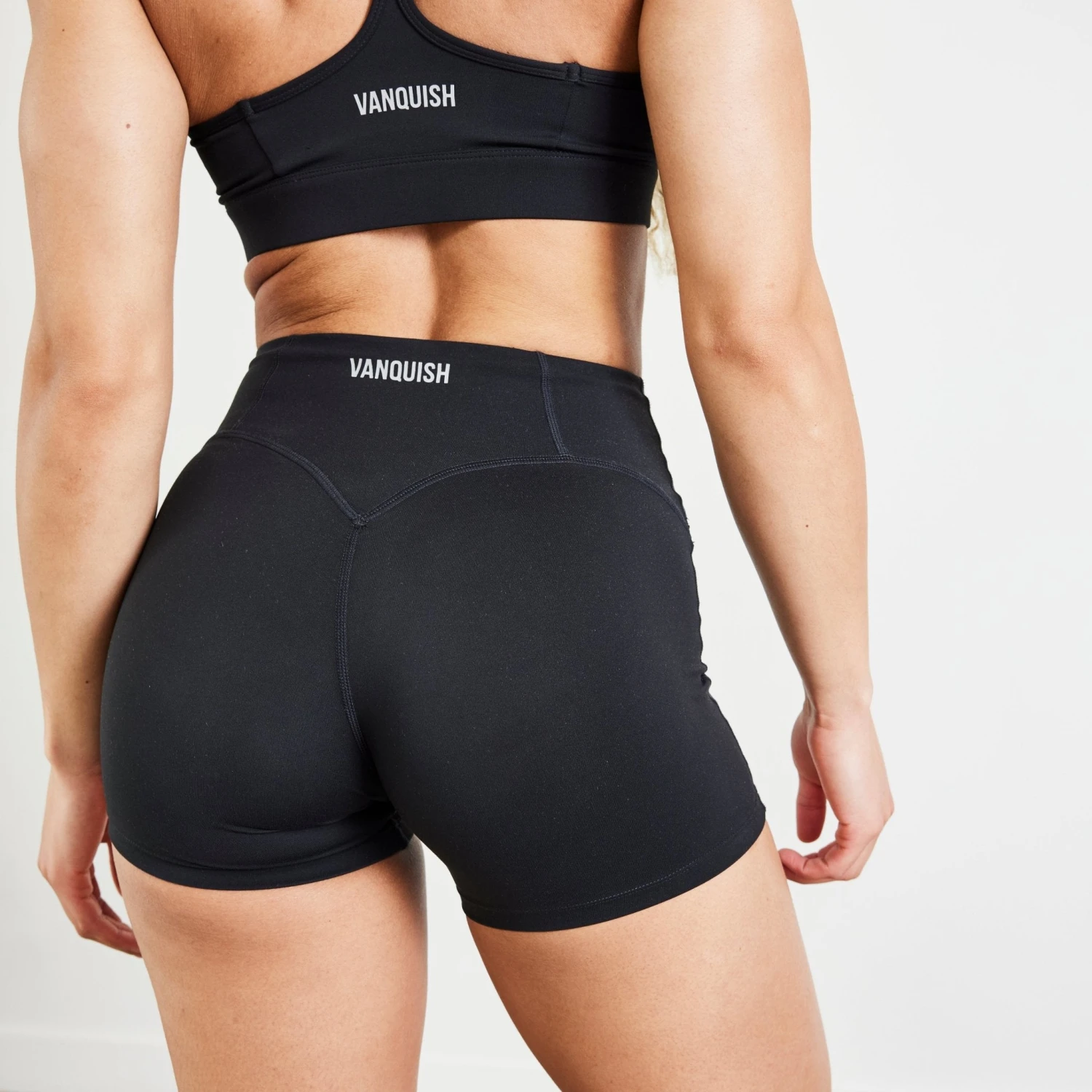 Vanquish Evolve Black High Waisted Shorts 2 Vanquish Evolve Black High Waisted Shorts - Image 2