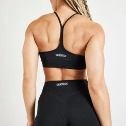 Vanquish Evolve Black Low Support Bra -Vanquish Fitness Sales vanquish evolve black low support bra 936606