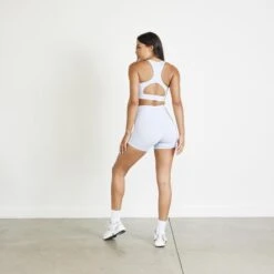 Vanquish Evolve Mineral Blue Keyhole Crop Tank Top -Vanquish Fitness Sales vanquish evolve mineral blue keyhole crop tank top 888704