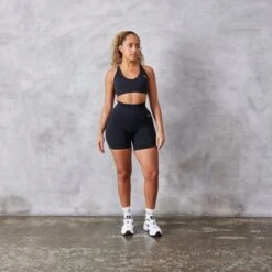 Vanquish Neutral V2 Seamless Black Bra -Vanquish Fitness Sales vanquish neutral v2 seamless black bra 991431