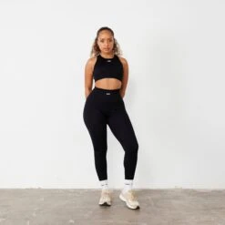 Vanquish Ribbed Seamless Black Legging -Vanquish Fitness Sales vanquish ribbed seamless black legging 656614