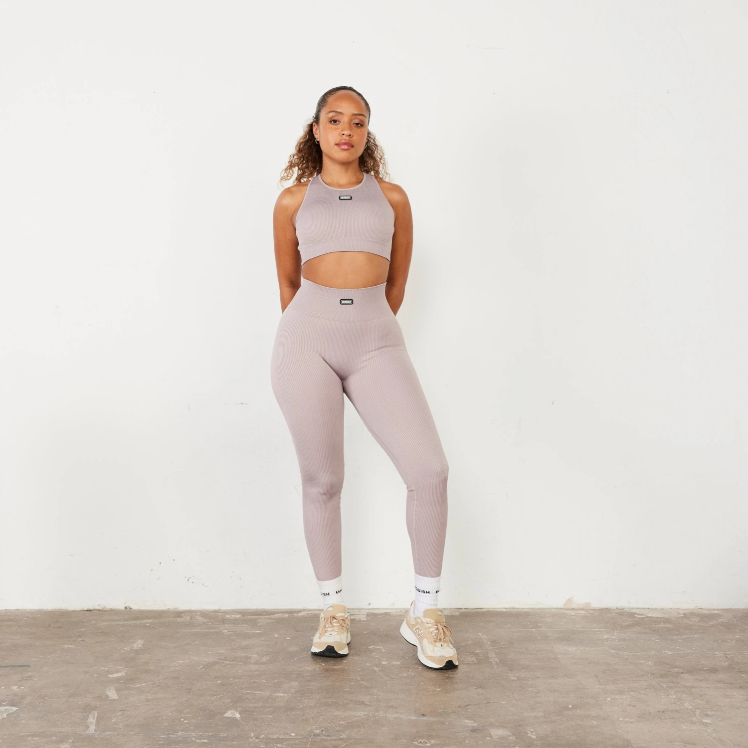 Vanquish Ribbed Seamless Blush Racer Back Bra 2 Vanquish Ribbed Seamless Blush Racer Back Bra - Image 2