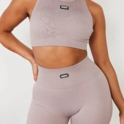 Vanquish Ribbed Seamless Blush Racer Back Bra 8 Vanquish Ribbed Seamless Blush Racer Back Bra -Vanquish Fitness Sales vanquish ribbed seamless blush racer back bra 487775