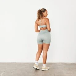 Vanquish Ribbed Seamless Slate Grey Cross Back Low Support Bra -Vanquish Fitness Sales vanquish ribbed seamless slate grey cross back low support bra 993110