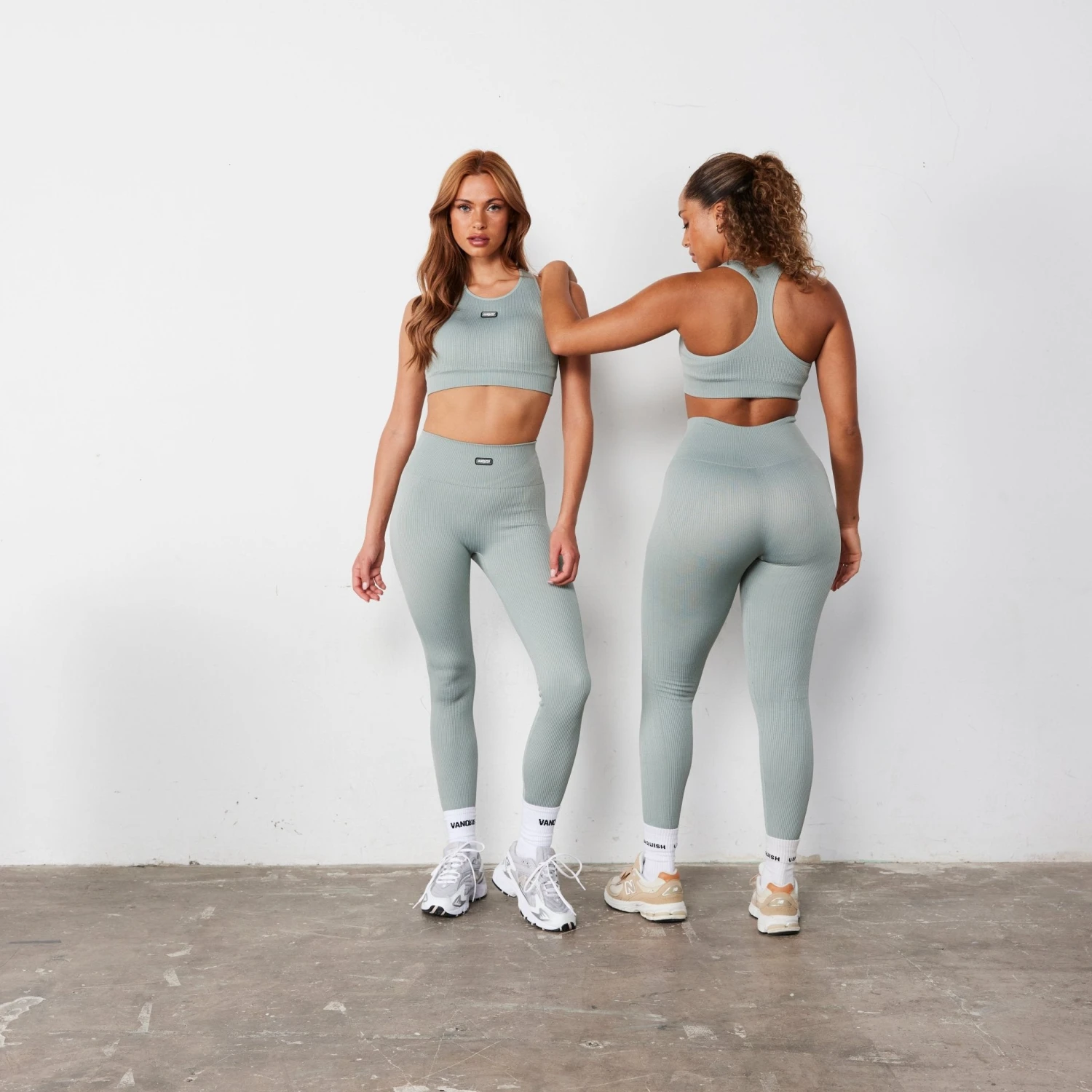 Vanquish Ribbed Seamless Slate Grey Racer Back Bra 6 Vanquish Ribbed Seamless Slate Grey Racer Back Bra - Image 6