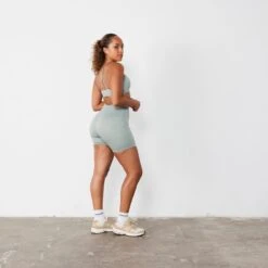 Vanquish Ribbed Seamless Slate Grey Shorts -Vanquish Fitness Sales vanquish ribbed seamless slate grey shorts 633953