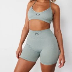 Vanquish Ribbed Seamless Slate Grey Shorts -Vanquish Fitness Sales vanquish ribbed seamless slate grey shorts 871518