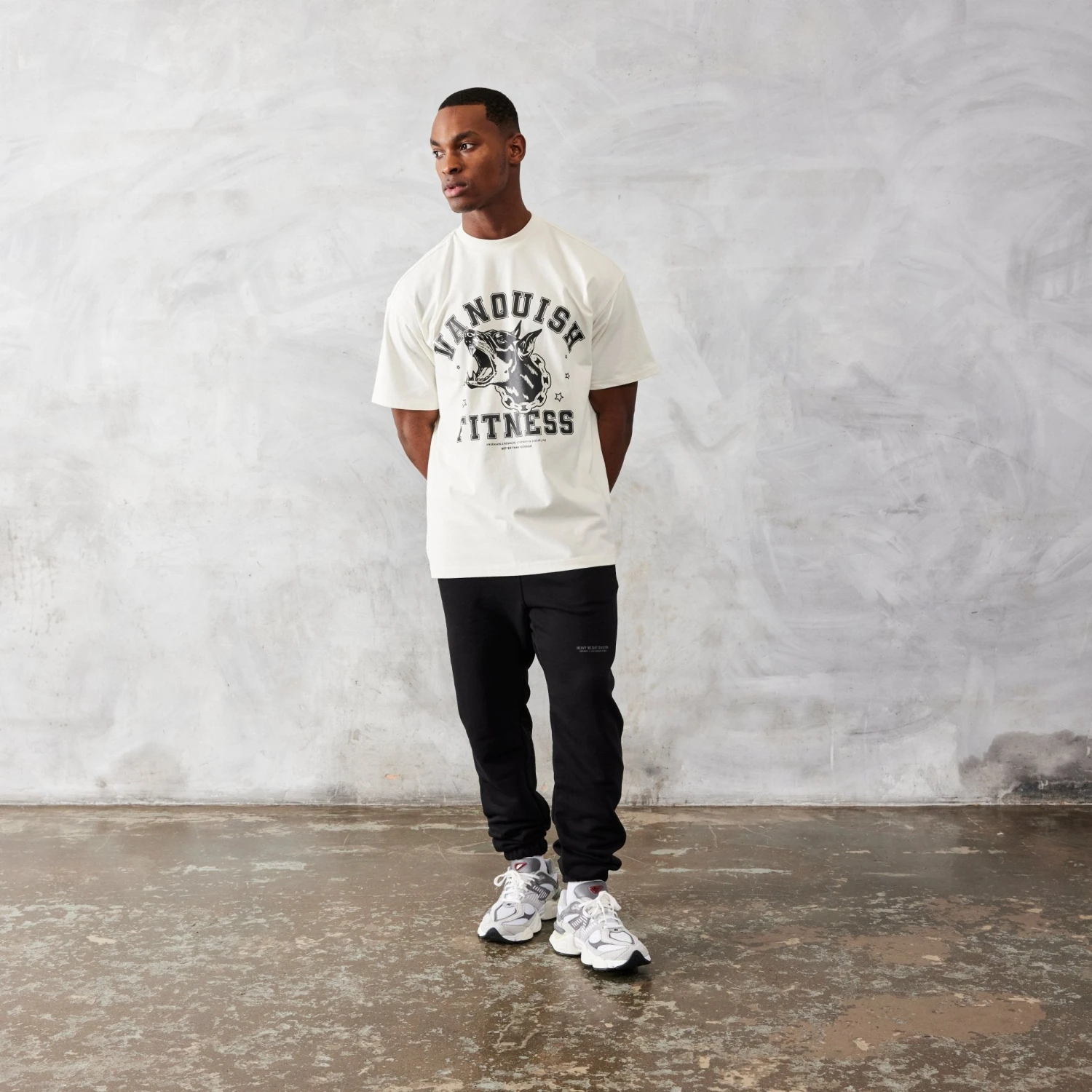 Vanquish TSP Vintage White Dobermann Oversized T Shirt 1 Vanquish TSP Vintage White Dobermann Oversized T Shirt