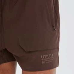 Vanquish Utility V3 Brown 4" Shorts -Vanquish Fitness Sales vanquish utility v3 brown 4 shorts 752837