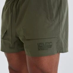 Vanquish Utility V3 Khaki 4" Shorts -Vanquish Fitness Sales vanquish utility v3 khaki 4 shorts 910505